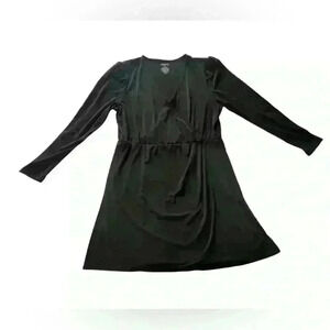 Nine West Women’s size XL Black Wrap Dress, great details new with tags